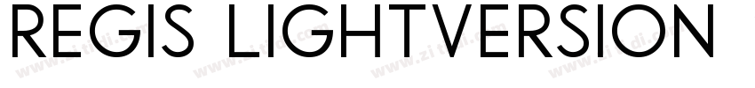 Regis LightVersion 1字体转换